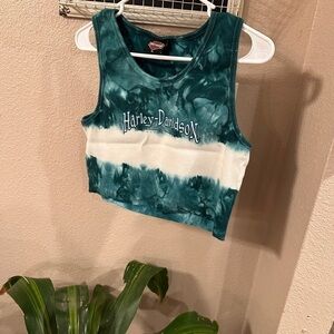 HARLEY Davidson Tie Dye crop top tank